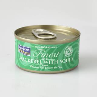 F4C CATS WET MACKEREL SQUID 70G