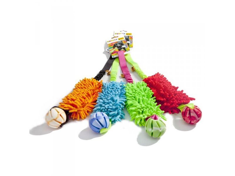 DINGO DRALEKE M/ STRIKK, MOPP OG BALL RØD