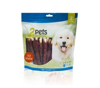 2PETS TYGGEPINNE M/HJORT 12CM 30-PK, 400G 