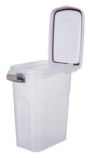 TRIXIE FORTØNNE 40L M/HJUL 27X45X61CM TRANSPARENT/HVIT