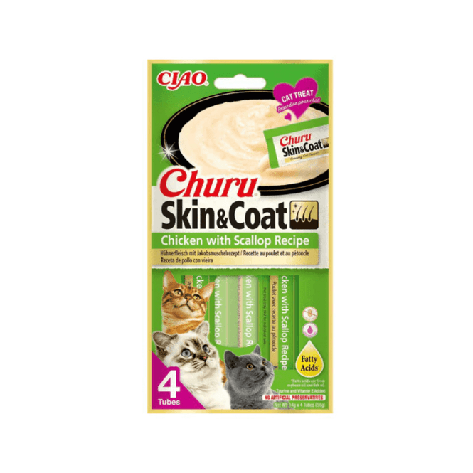 Hovedbilde CHURU CAT SKIN & COAT WITH CHICKEN & SCALLOP