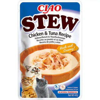 CIAO STEW CHICKEN & TUNA RECIPE 40g