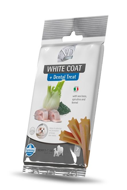 Hovedbilde FARMINA DENTAL TREAT N&D WHITE DOG SEA BASS FENN ...