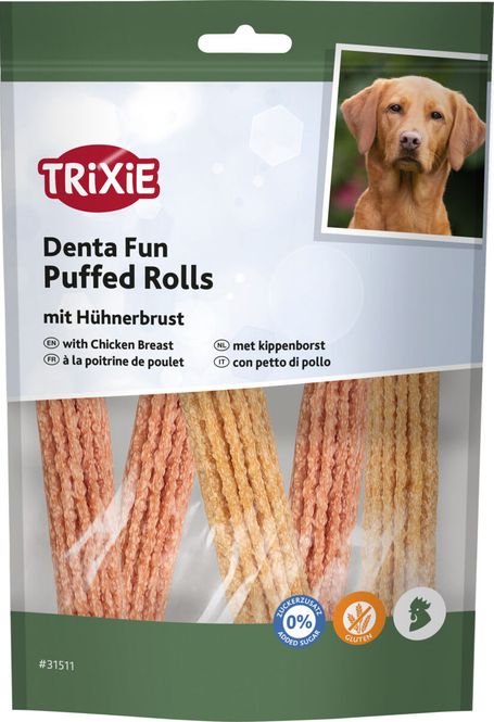 Hovedbilde Puffed Rolls M/Kylling 12,5cm/100g