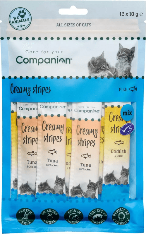 Companion Cat Creamy Stripes 12x10g