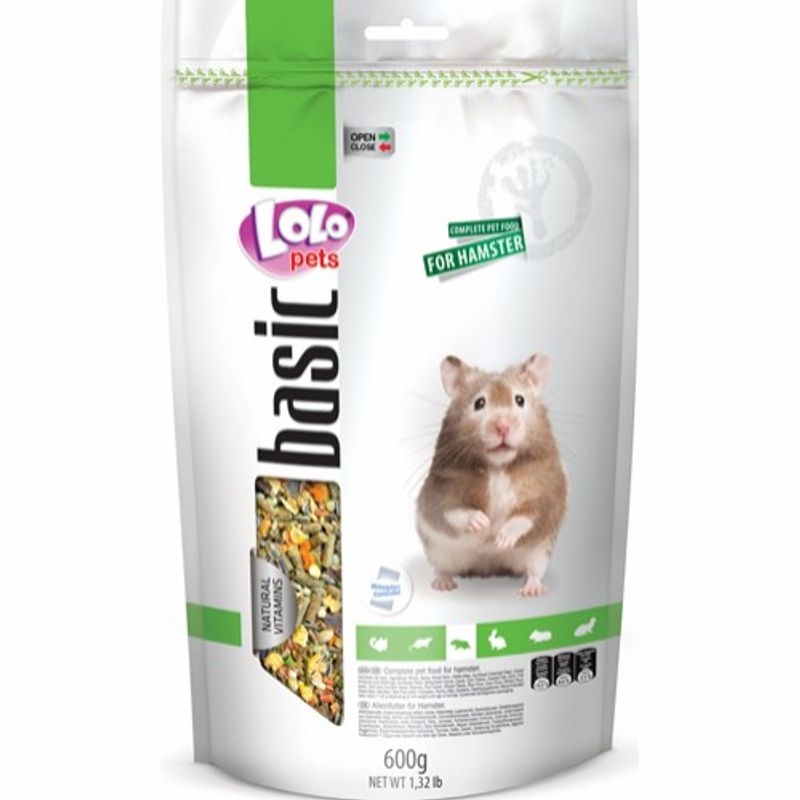 LOLOPETS KOPLETTFOR HAMSTER 600G