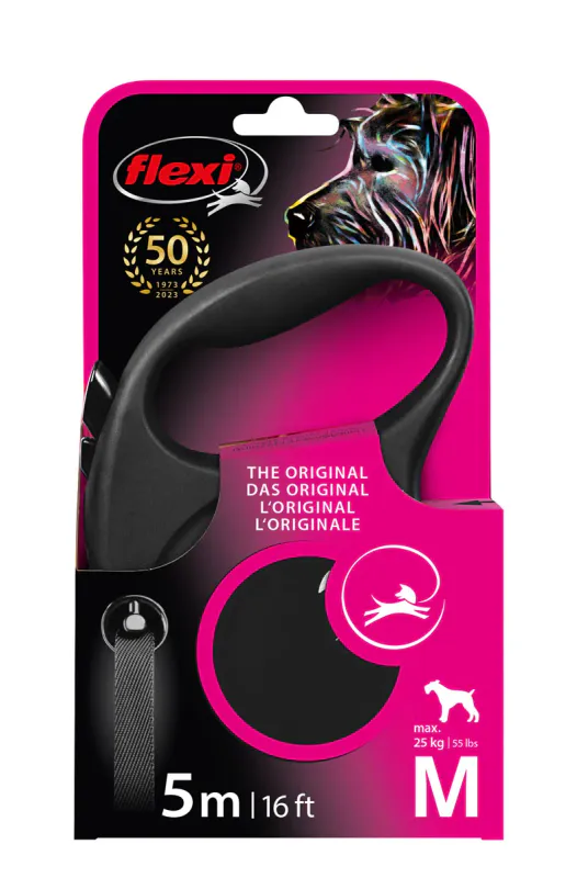 FLEXI FUN 5m CORD SMALL SVART