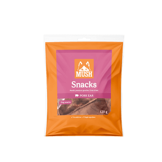 MUSH SNACKS GRISEØRER 120G