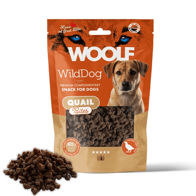 Hovedbilde WOOLF WILDDOG Soft Quail Bites 100g 