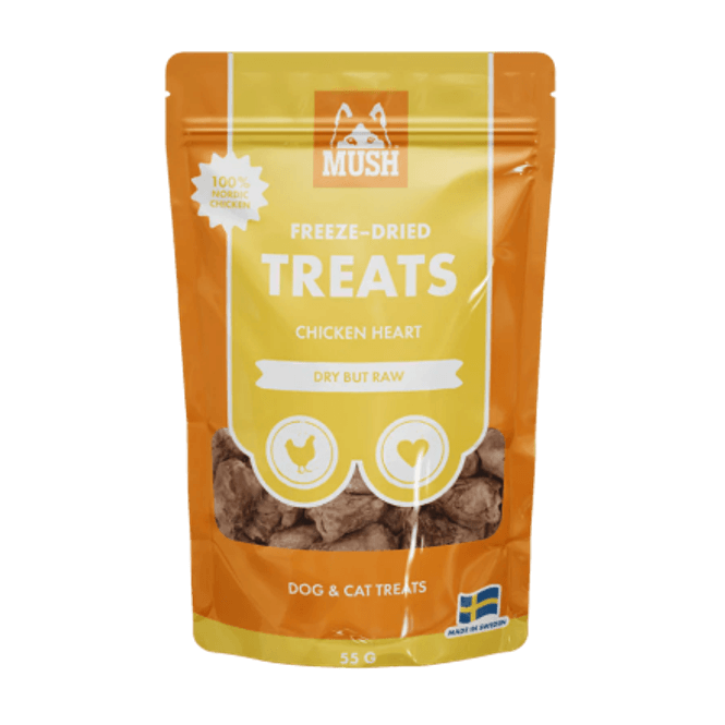 Hovedbilde MUSH TREATS FRYSETØRKET KYLLINGHJERTE