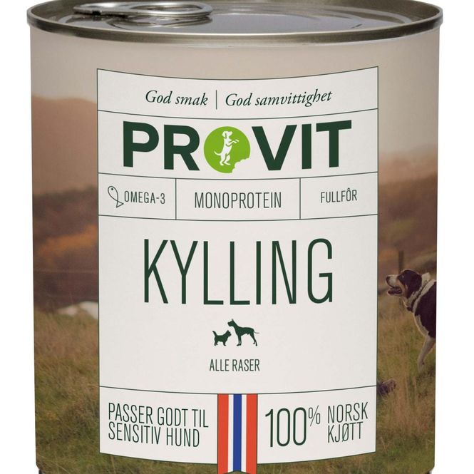 Hovedbilde PROVIT GOBITEN BOKSEMAT KYLLING 800G