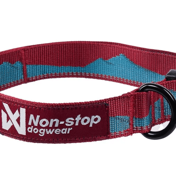 Bilde av Non-stop TRAIL quest collar burgunder/grønn