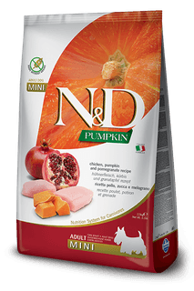 FARMINA N&D PUMPKIN CHICKEN AND POMEGRANATE ADULT MINI 