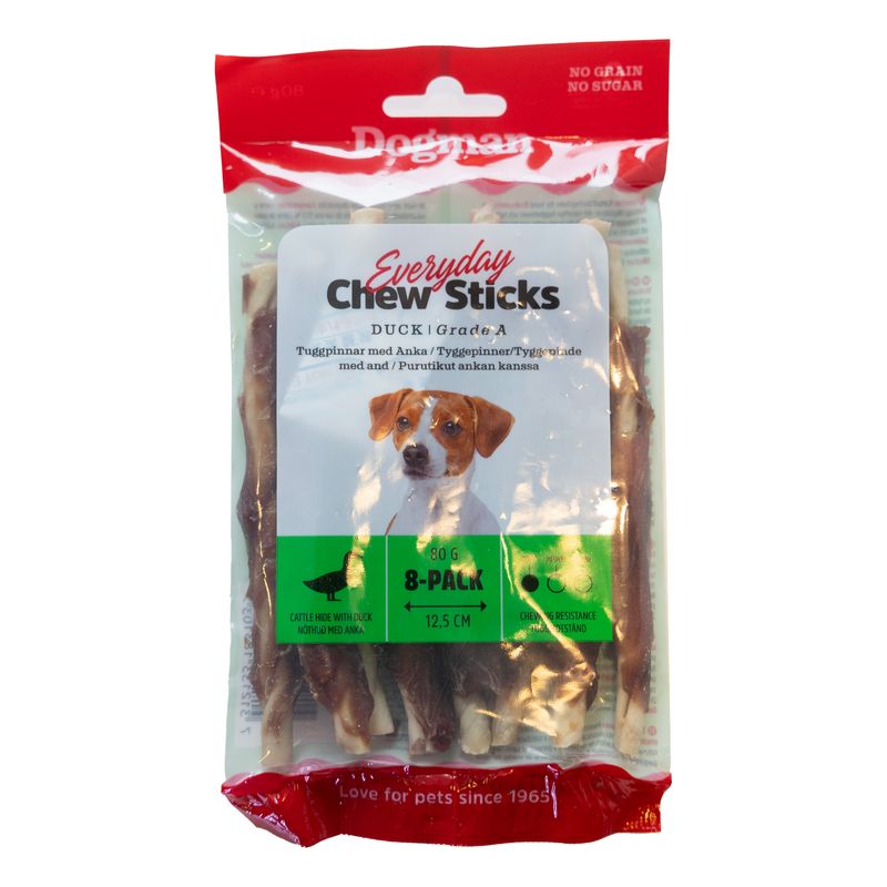 DOGMAN TYGGEPINNER MED AND 8pk